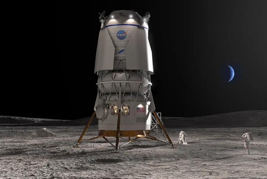 NASA选择蓝色起源团队建造第二个人类登月系统