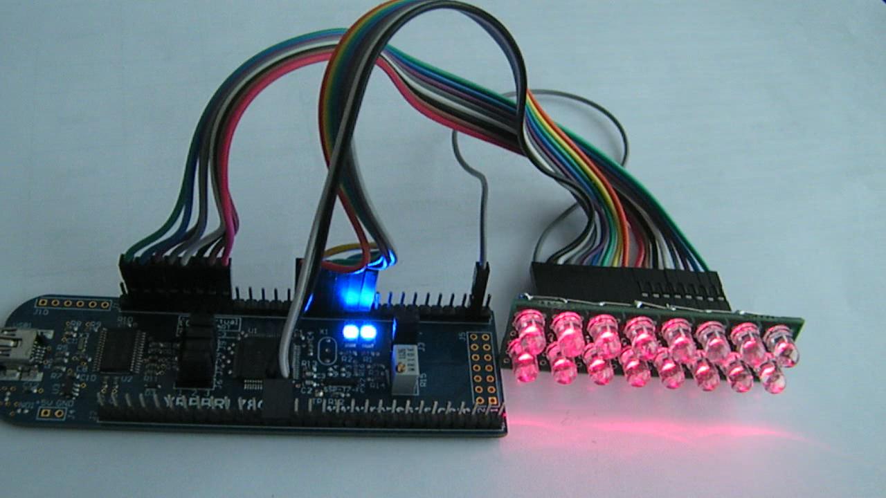 “soothmusic”的RL78/G13开发板实现16个LED流水灯视频