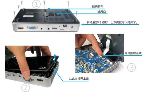 探秘LED微型投影机，酷乐视X2拆解