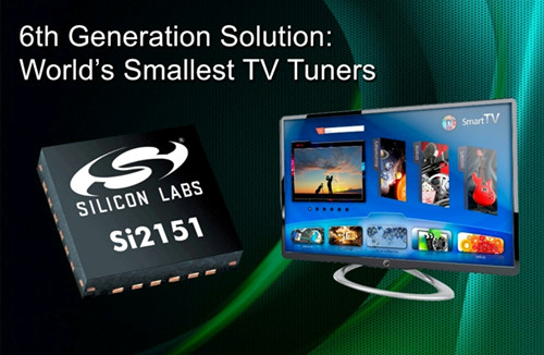 Silicon Labs公司推出业界领先的第六代硅电视调谐器