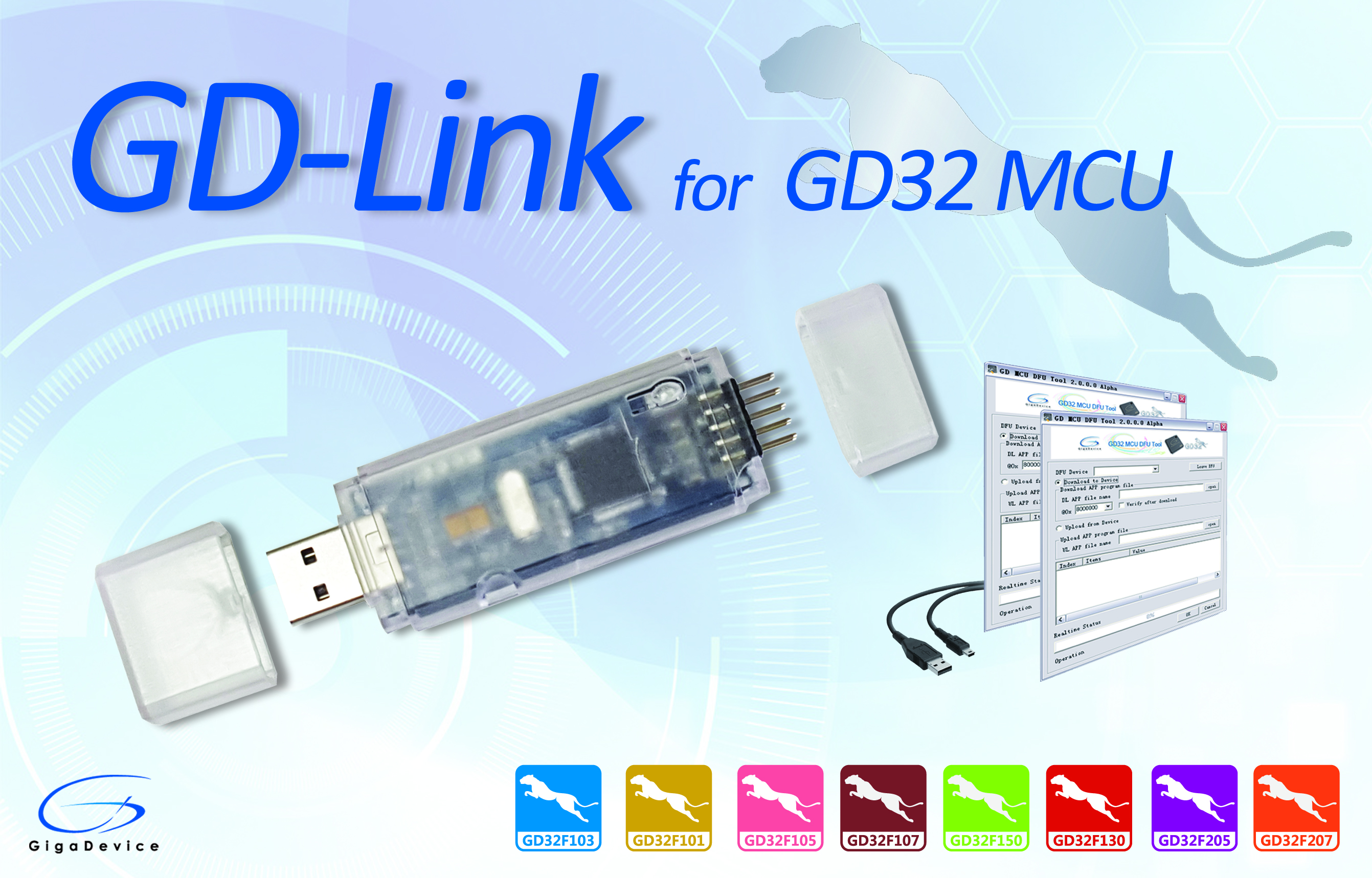 GigaDevice（兆易创新）为GD32 MCU推出全新的GD-Link编程调试工具