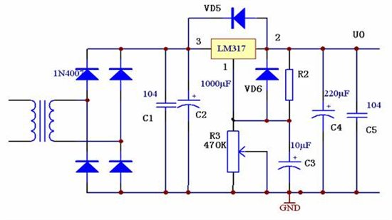 利用LM317制作一个1.5V的可调节电源