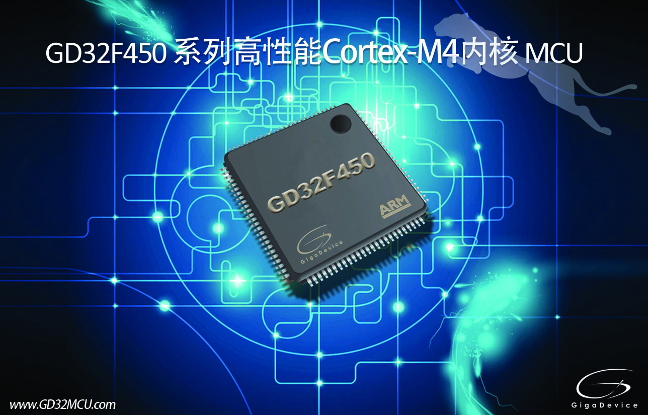 GigaDevice推出全新GD32F450系列Cortex®-M4 内核MCU，开启高性能运算新篇章