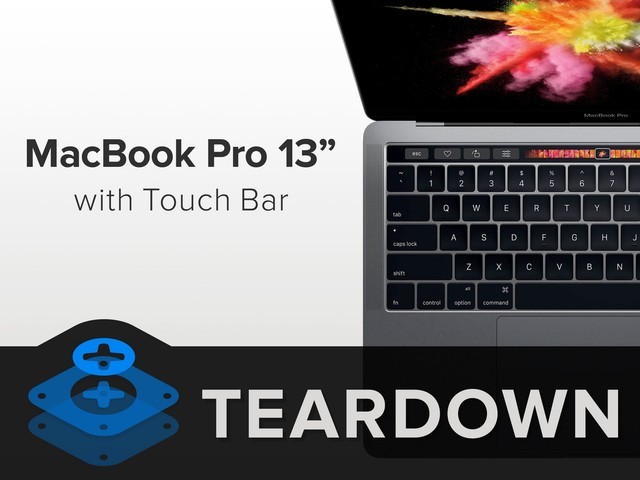 缩水电池保证音效 13吋Touch Bar MBP拆解