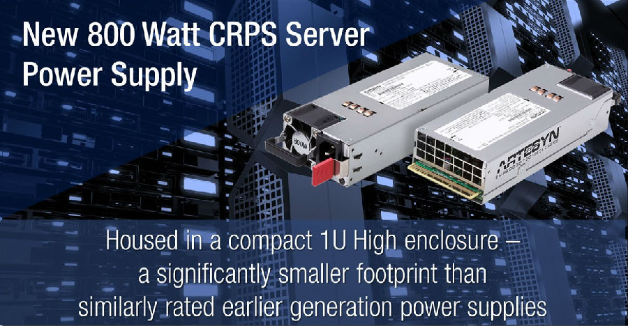 雅特生科技推出全新的800W CRPS 服务器电源