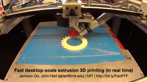 麻省理工研发新型桌面3D打印机 数分钟内完成打印