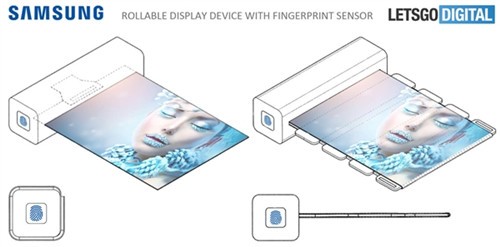 三星新专利：通过指纹激活可卷曲显示屏