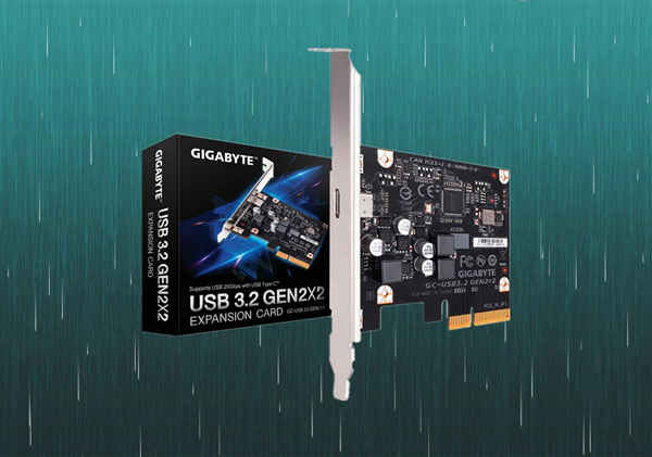 技嘉发布世界首款USB 3.2 Gen2x2扩展卡：用PCIe x4换20Gbps