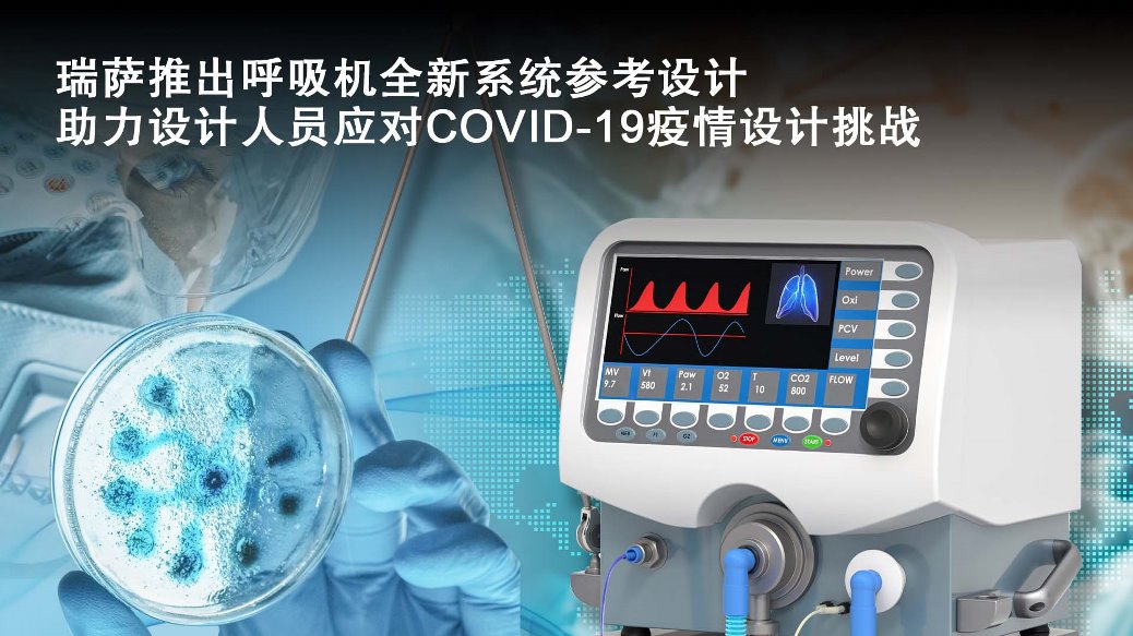 瑞萨电子推出开源呼吸机系统参考设计，抗击COVID-19疫情