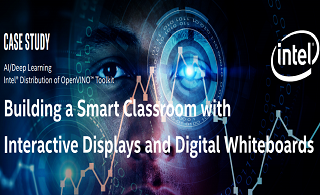 用交互式显示屏和数字白板构建智能教室