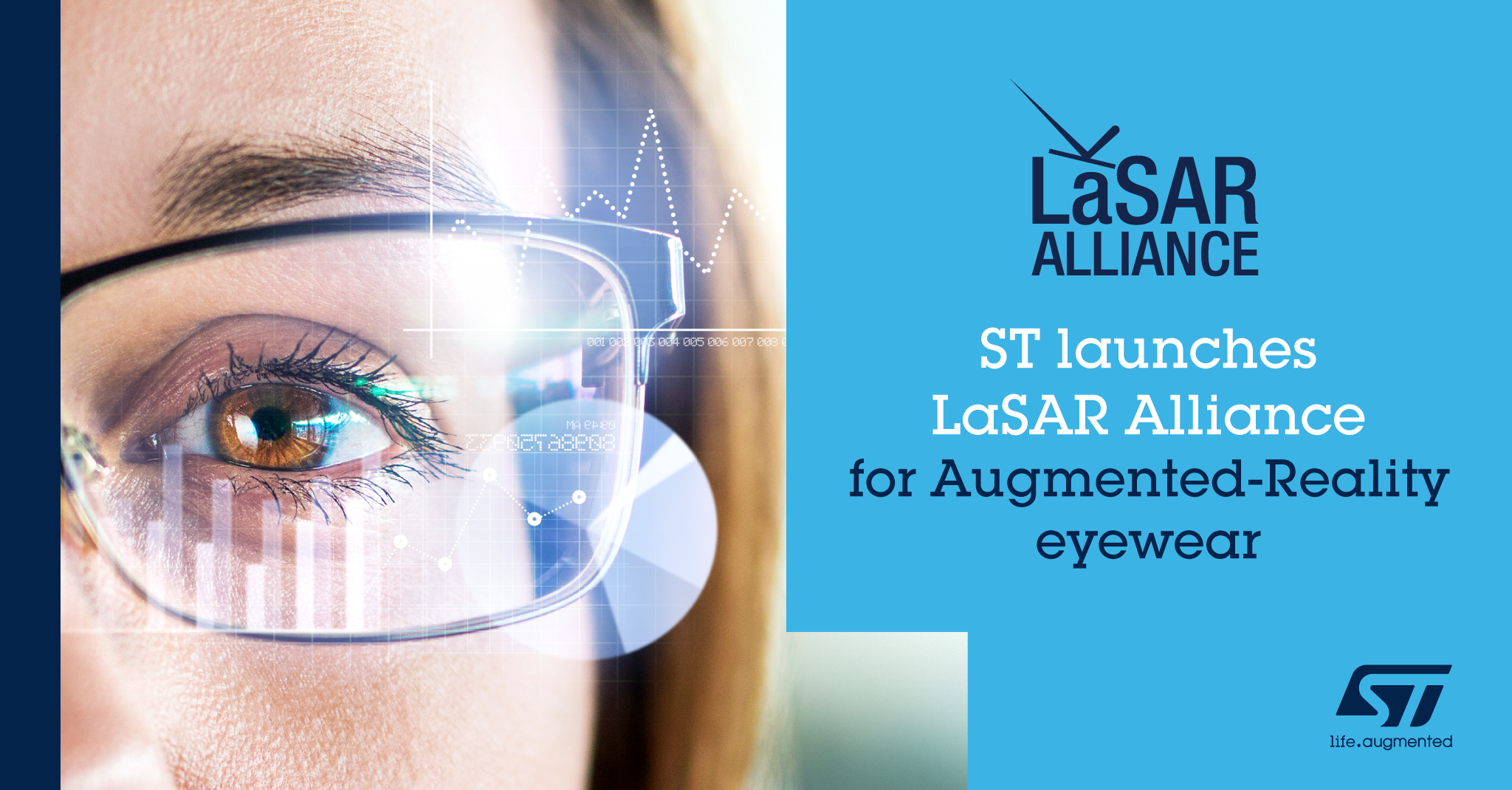 意法半导体发起LaSAR生态联盟，加快AR眼镜应用开发