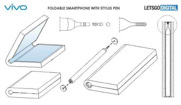 vivo折叠屏手机专利曝光：配备磁性手写笔