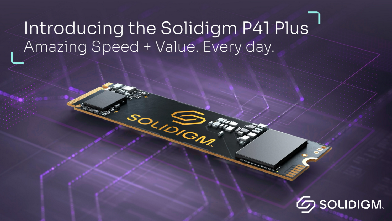 Solidigm正式推出 PCIe 4.0 固态盘Solidigm™ P41 Plus