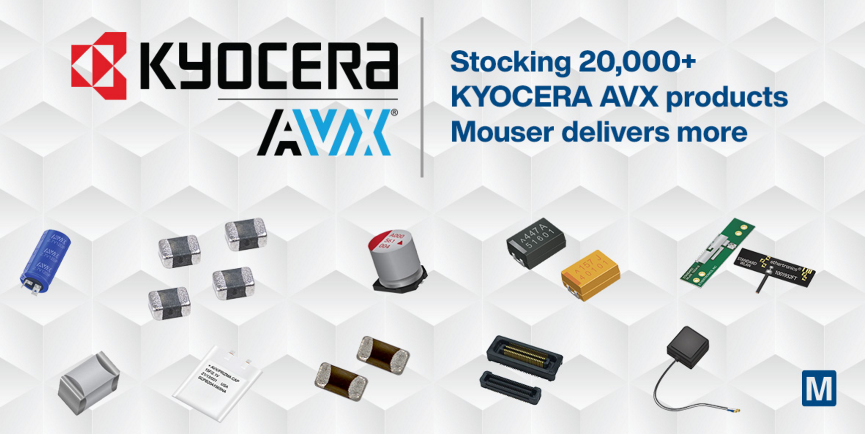 贸泽备货丰富的KYOCERA AVX产品