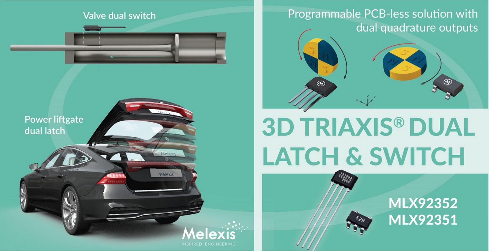 Melexis推出多功能双锁存器和开关芯片
