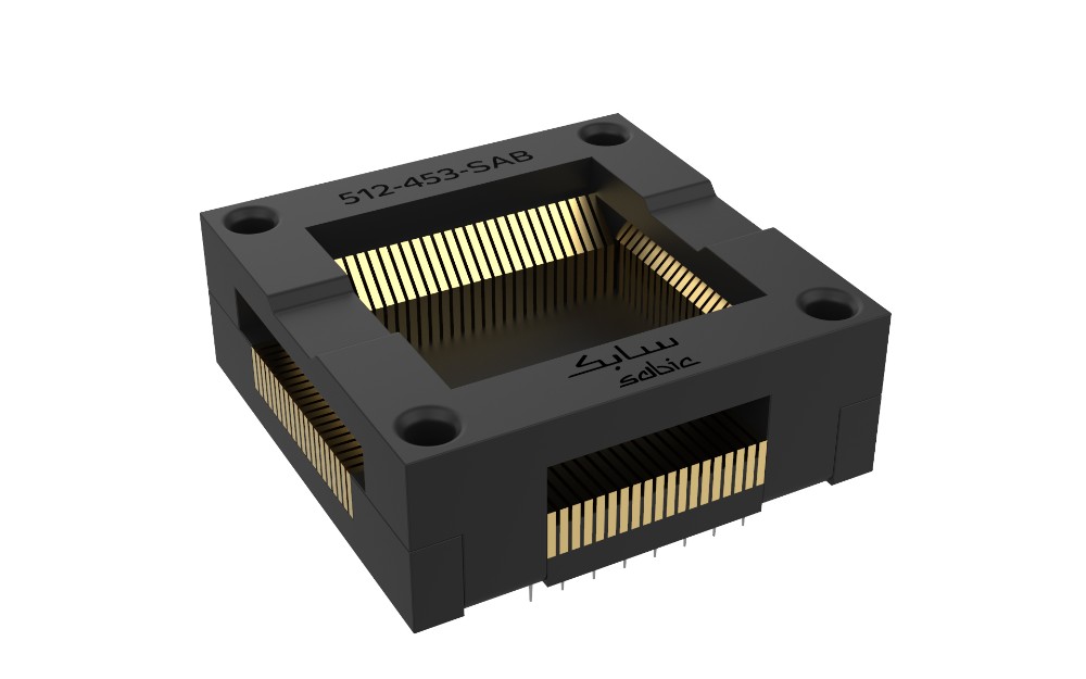 SABIC全新LNP™ KONDUIT™改性料具有出色的耐高温性和流动性，可用于复杂设计的DDR内存芯片测试插座