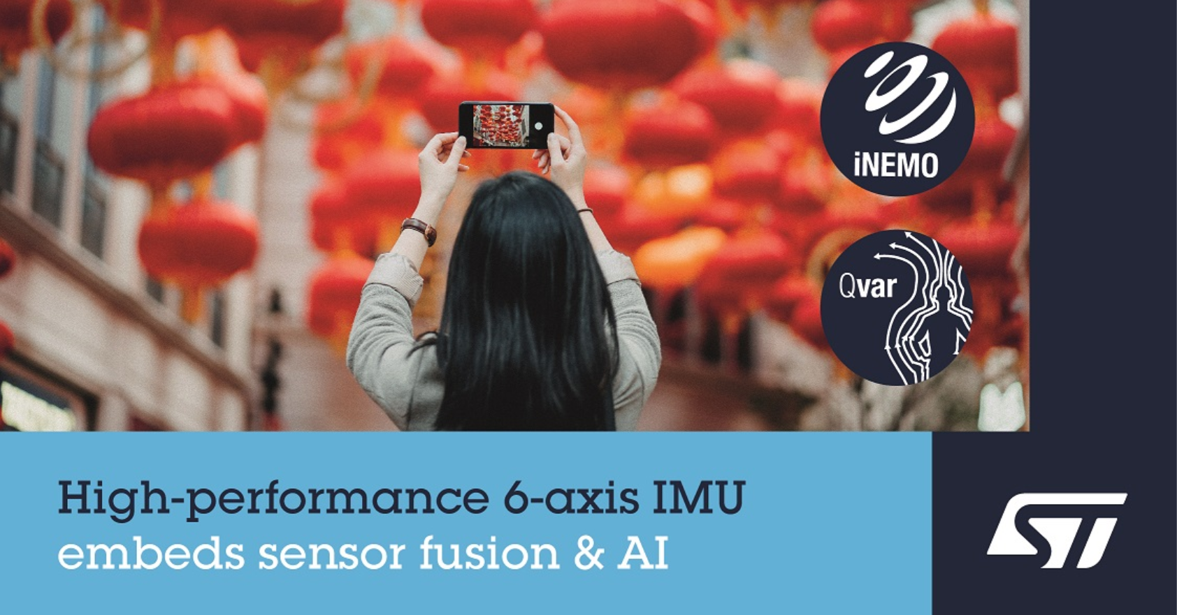 意法半导体推出新的先进的6 轴IMU，内置传感器融合技术和人工智能