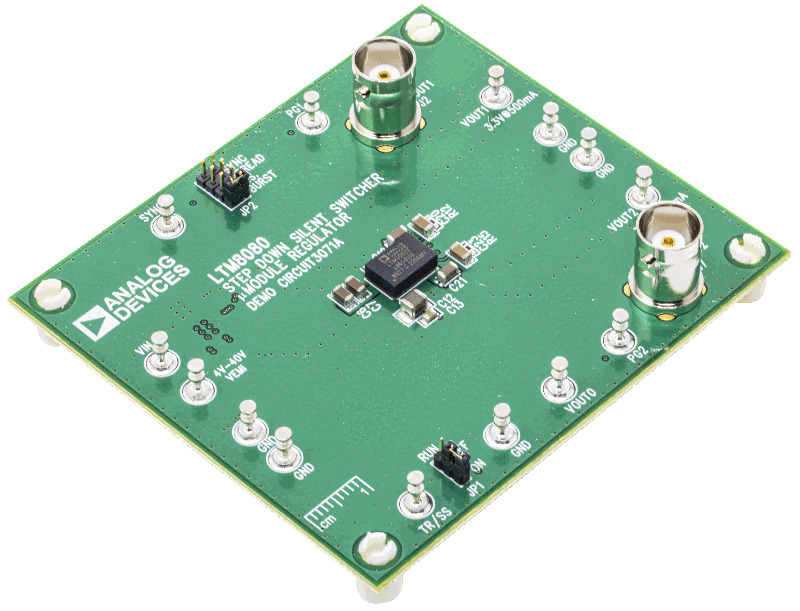 ADI推出超低噪声、超高PSRR µModule稳压器，为噪声敏感型应用供电