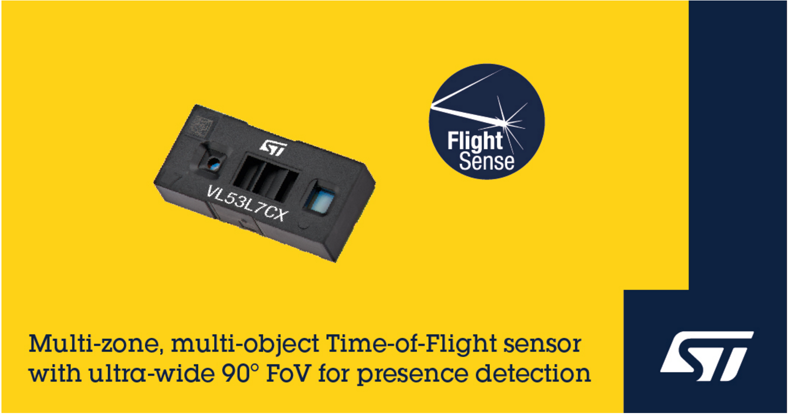 ST发布新款多区测距TOF传感器，大视场角达“相机级”