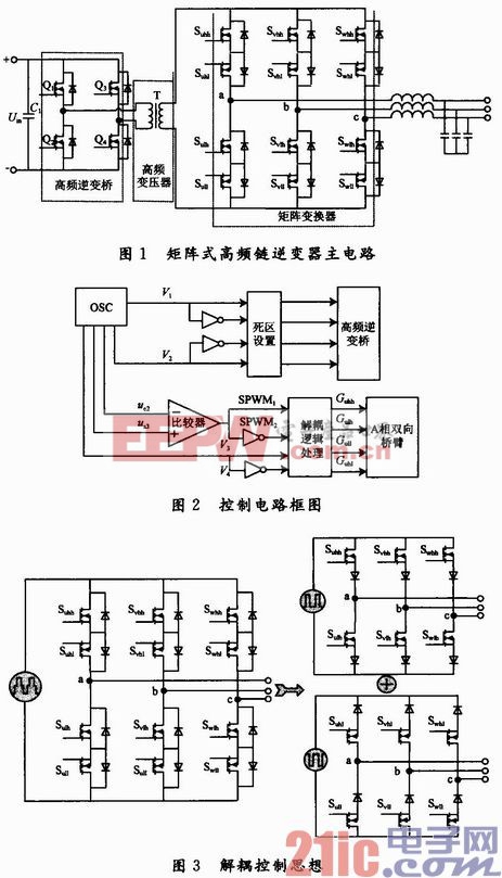 一种新型矩阵式高频链逆变器控制方法