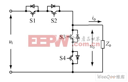单相交流斩波主电路原理图