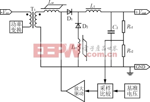 磁放大器的典型应用电路 开关电源