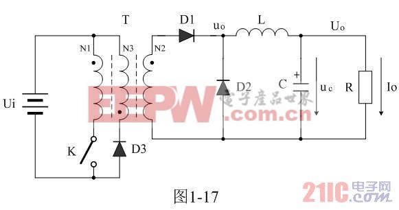 正激式变压器开关电源工作原理 www.21ic.com