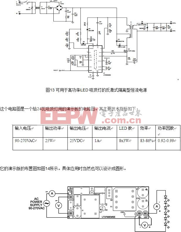 图14. LT3799的演示版