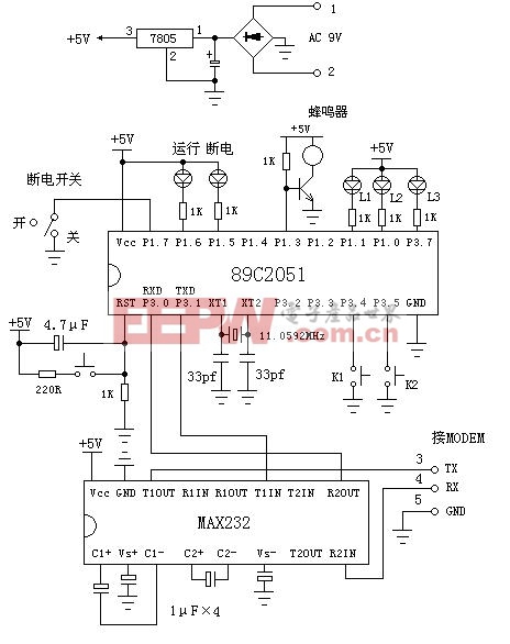 利用单片机实现远程电源控制