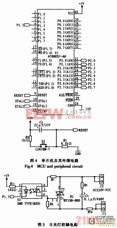 基于51单片机的新型节能日光灯系统的设计