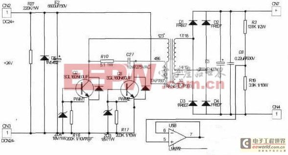 实现输入24VDC输出220VDC整流逆变电源的设计