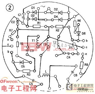 电路分析：电子节能灯的维修电路图