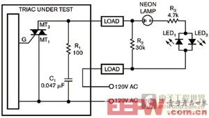 图3对于感性负载增加一个氖灯来尽量减少泄漏电流