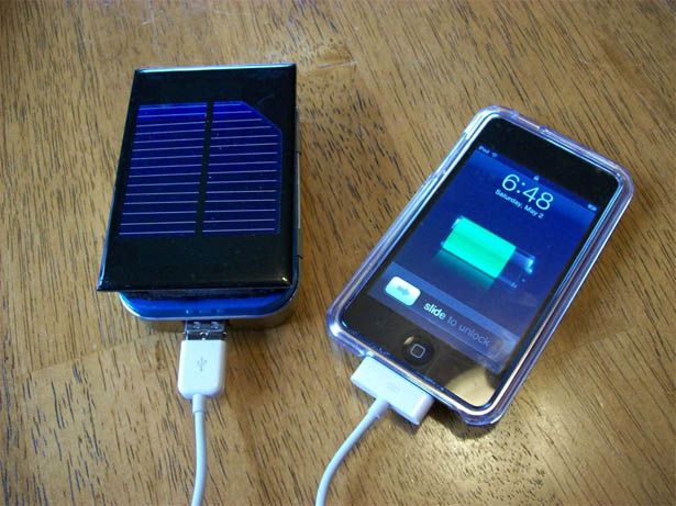 DIY iPhone iPod 太阳能充电器的制作