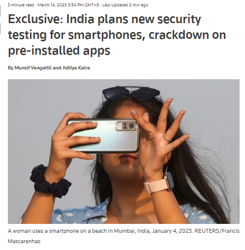 消息称印度计划强制智能手机厂商允许用户卸载预装应用