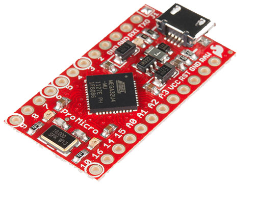 DEV-12640 ，基于ATMEGA32U4芯片的Arduino开发板Micro版