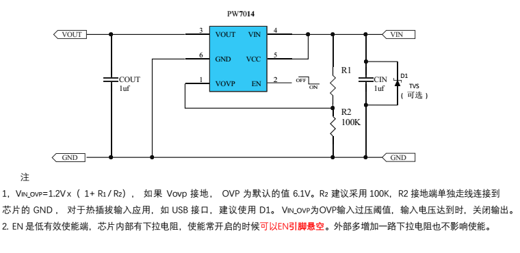 平芯微PW7014中文规格书