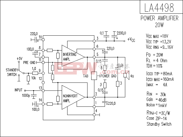 LA4498 音响IC电路