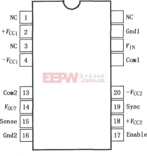 高压内部电源隔离放大器ISO107引脚