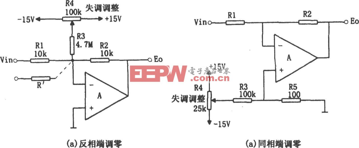 运放应用输入端的调零电路一