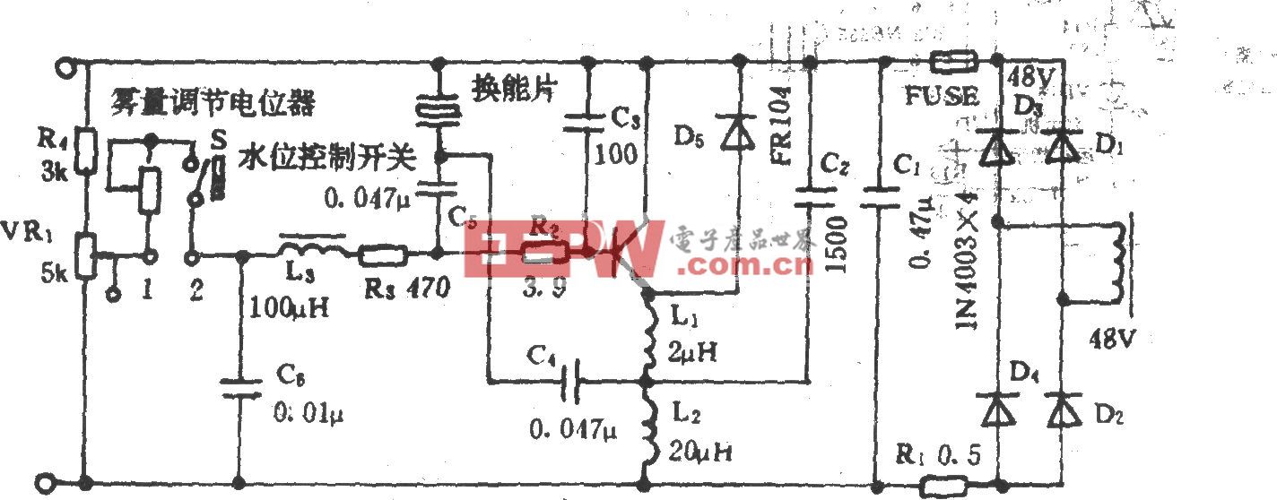 亚都牌D201型超声波加湿器