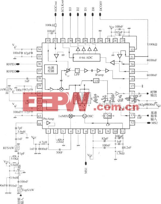 基于μPB1009K的GPS接收机射频前端电路