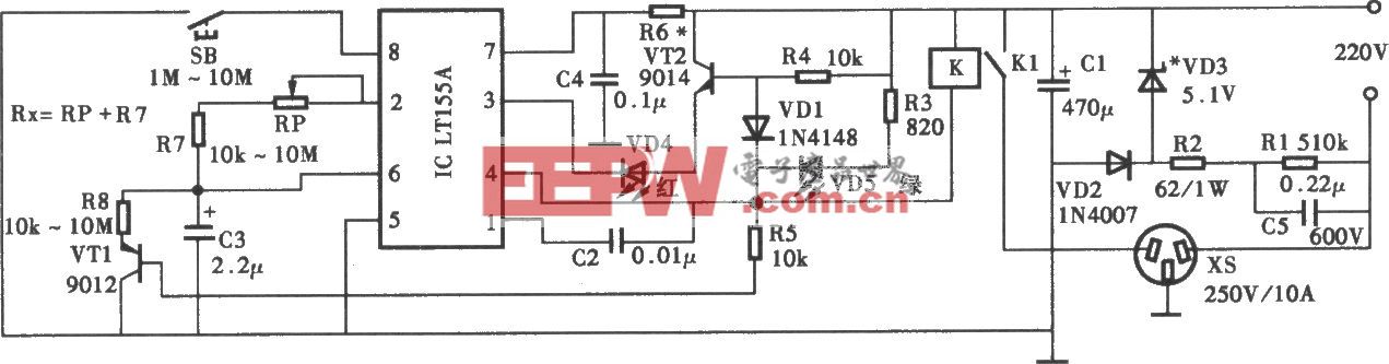 采用LTl55A系列定时器电路