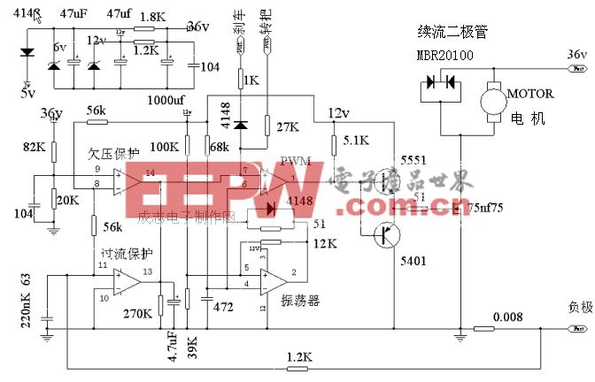 最具典型的有刷控制器电路图