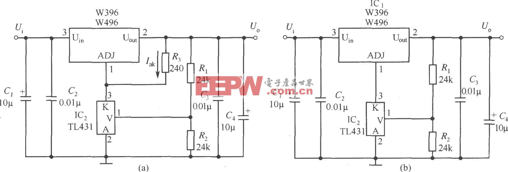 提高W396／W496输出稳定度的应用电路(一)