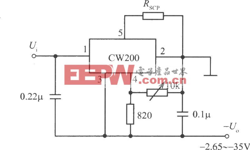 负输出电压集成稳压电源之二(CW200)