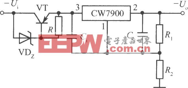 CW7900构成的高输入-高输出电压集成稳压电源电路之二