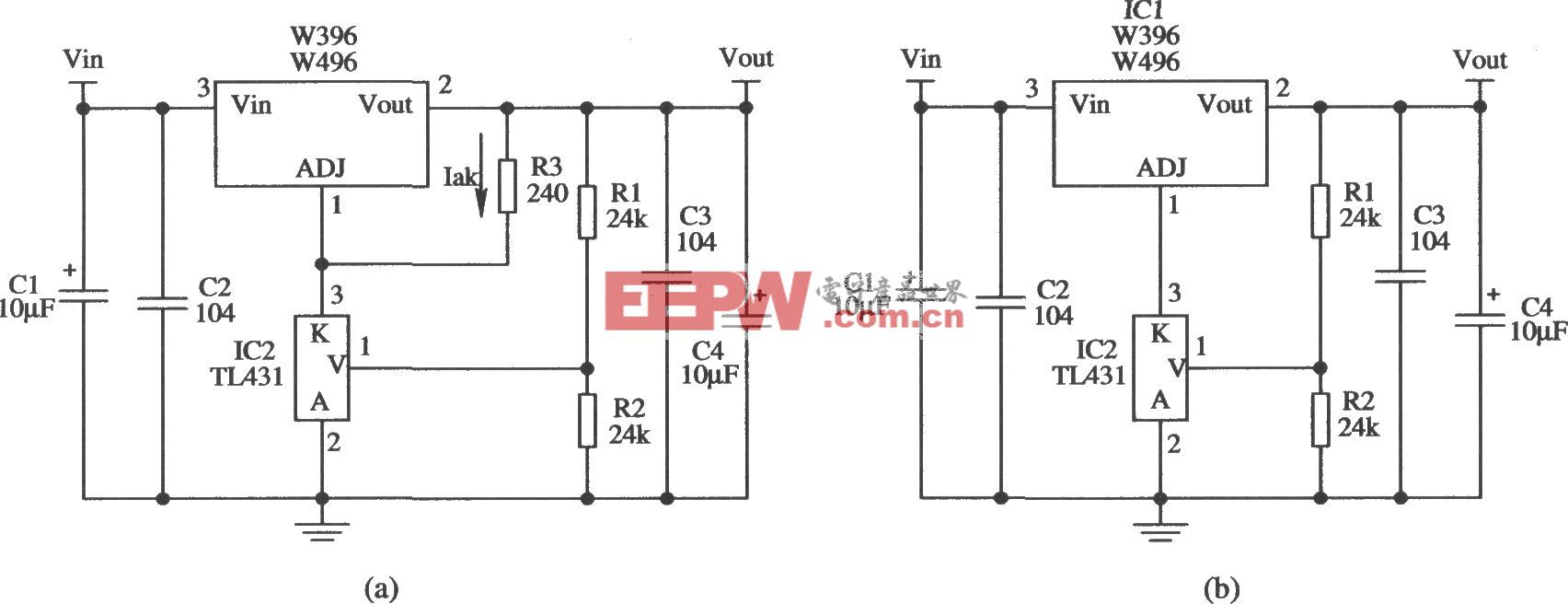 提高W396／W496输出稳定度的应用电路l