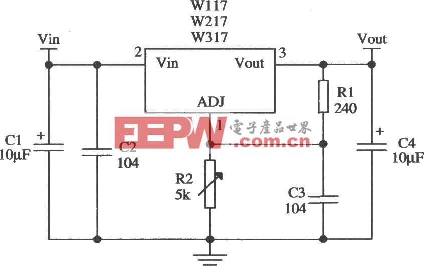 W317L／W317M／W317系列三端可调正集成稳压器的应用