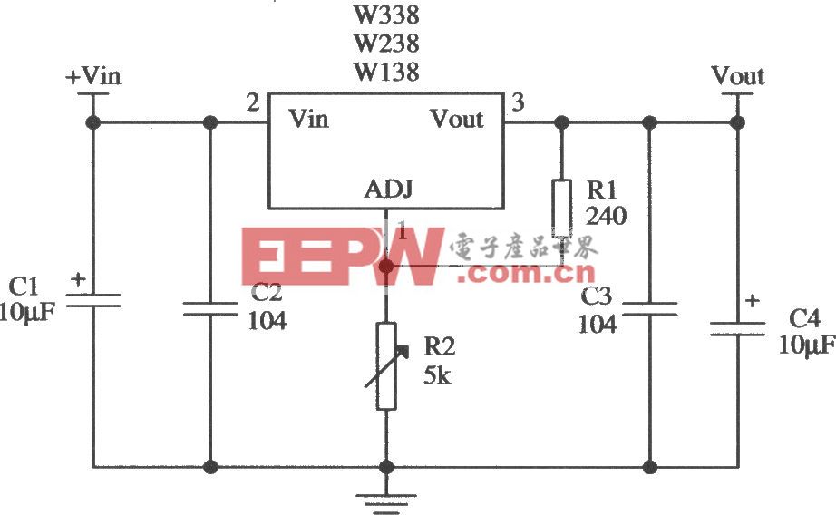 Wl38／W238／W338的典型应用电路